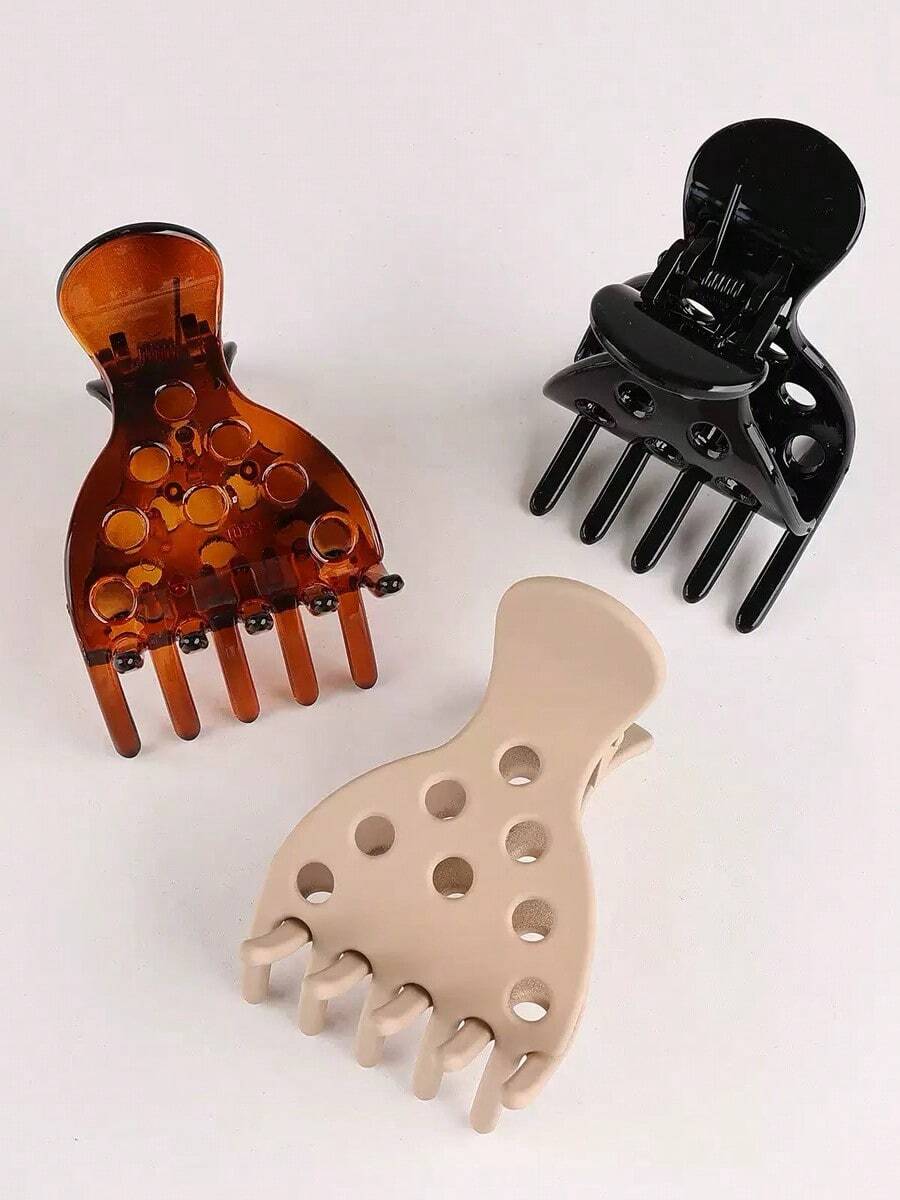 مشبك شعر نسائي على شكل فراولة مجوفة، مشبك شعر أساسي للجزء الخلفي من الرأس، مناسب للذيل العالي أو الشعر المرفوع بالكامل، أنيق وعصري وأنيق ومتعدد الاستخدامات، مناسب للتنقل واليوم اليومي والحفلات والمناسبات الاحتفالية، إكسسوار شعر هدية مناسبة للبنات في عطلات نهاية الأسبوع