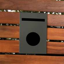 Woodland Matilda Fence Mount Letter Box, Grey