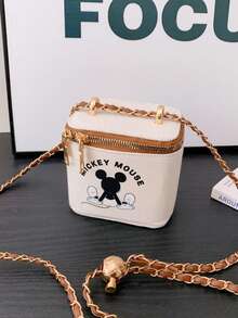 Disney 儿童包，时尚斜挎包，超迷你口红包，轻便收纳包，女孩手提包，户外旅行包，节日派对零钱包，礼品零钱包，卡通单肩包 - 單肩斜跨 - 查看 15