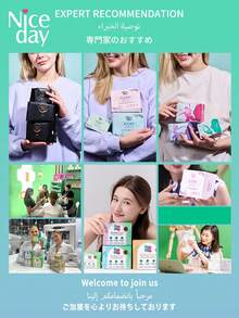 Niceday 8 peças/285mm Absorventes Higiênicos Noturnos à Base de Ervas, Forros de Artemísia, Absorventes Menstruais Ultrafinos, Absorventes Menstruais Super Macios, Contendo Artemísia, Junça, Angélica, Três Ingredientes Herbais, Adequado para Dor Menstrual, Camada Superficial Orgânica, Não Irritante, Respirável e Seco, Alta Absorção, Sem Vazamento