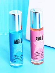 Parfum Cœur d'Ange à 5 Branches, 10ml/0,34oz, Longue Tenue et Fraîcheur, Mélange de Notes Orientales Fruitées et Florales - Melon Cantaloup Cologne Orchidée Bergamote, Booste la Confiance et le Charme, Flacon en Forme d'Étoile Symbolise Votre Attention, Conception Anti-Fuite, Cadeau Idéal pour Noël, Fêtes, Halloween, Voyages d'Affaires, Vacances, Anniversaires pour Parents, Couples, Amis - Divers parfums - Voir 6