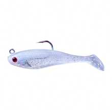 Long-Range High-Density T-Tail Soft Bait, Red Head Glow-In-The-Dark Strong Fish Attractant, Wear-Resistant Single Hook With Lead, Anti-Snag Bottom For Black Bass And Largemouth Bass, Highly Elastic Strong Fish Attractant For Saltwater And Freshwater - Multicolor - View 13