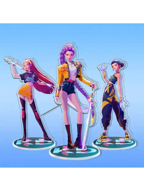 3件套卡通动漫韩国人物手办，各种原创猎人装饰，圣诞礼物，情人节礼物，复活节礼物，派对小礼物，时尚小礼品