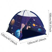 Abulun Space World Tent Galaxy Dome Kids Tent, An Imaginative Family Tent For Boys And Girls - Astronaut Space For Indoor And Outdoor Fun, The Perfect Gift For Children. - Blue - View 2