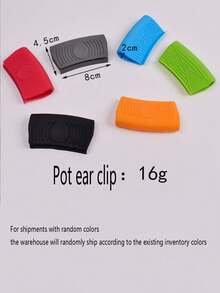 Silicone Pot Ear Clip, Creative Clip For Cast Iron Pot Handle, Heat Resistant Silicone Hand Clip, Thick And High Temperature Resistant, Oven, Microwave Silicone Gloves - Multicolor - View 1