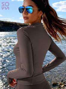 Soyun Chaqueta deportiva para mujer, adecuada para actividades al aire libre, viajes, uso casual, fiestas, oficina y gimnasio