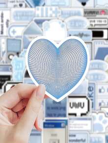 100 piezas/Paquete Conjunto de pegatinas retro Y2K con frases coreanas - Pegatinas de metal lindas para teléfono, adecuadas para decorar estuches de lápices de estudiantes, diarios DIY y manualidades