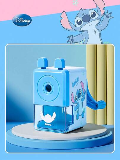 Disney 1 st officiellt licensierad stitch pennvässare söt tecknad pennvässare nya färger automatisk pennvässare brevpapper födelsedag julklappar till vänner familj