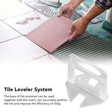 300 pcs niveladores de baldosas Posicionadores de nivelación Dispositivos de nivelación Base 2,0 mm Base transparente - transparente - Ver 4