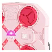 Tablero para Box Maquina de Boxeo, Almohadilla de entrenamiento de boxeo inteligente Bluetooth, Objetivo de golpeo de música inteligente portátil, Maquina de práctica de boxeo electrónica montada en la pared para entrenamiento en casa, acondicionamiento fisico, deportes, ejercicio en casa, hogar - Rosa - Ver 4