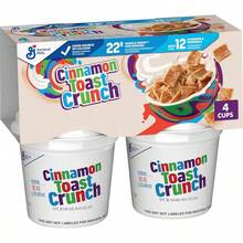 Breakfast Cereal, Crispy Cereal, Cereal Cups, 8 Oz 4 Count