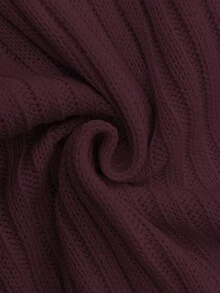 Đầm len nữ Marisole kiểu mới, lệch vai, thắt eo, tay dài, dáng xòe, nơ ở nách, chất liệu móc len, dáng ôm, thanh lịch, thời trang cao cấp, đơn giản, cá tính, thích hợp đi chơi đêm, dự tiệc, mùa thu và đông. - Màu Đỏ Sâu - Xem 8