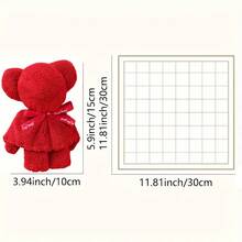 20-Piece Party Supplies Set: 10 Plush Bear Towels + 10 Clear Gift Bags. A Top Choice For Valentine's Day, Weddings, Birthdays, And Christmas Parties. Suitable For Wedding Favors. Soft, High-Quality Bath Accessories. - 彩色 - 查看 4