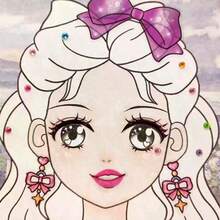 1pc Princess Makeup Coloring Set, Cartoon Dress-Up Stickers, Includes Drawing Pad And Sticker Sheets, DIY Creative Gift - Multicolor - View 8