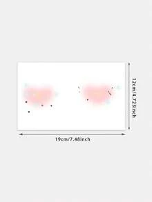 Waterproof, Sweatproof, Washable PVC Material, And Winter Snowflake-Themed Blush Fashion Temporary Face Tattoo For Women