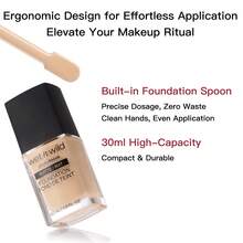 Wet N Wild哑光粉底液，持久遮瑕，适合黄、黑、橄榄肤色 - 自然色 - 查看 7