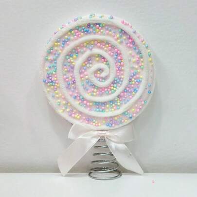 Christmas Lollipop Tree Topper With Spring Creative Candy Tree Hat Ornament For Home Office Party