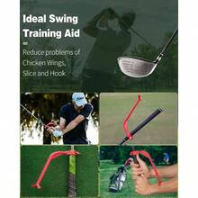 Training Wrist Hinge Swing Training Aid Swing Correcting Trainer Golfers Beginners Arm Elbow Posture Teaching Accessory Club Practice - Đỏ - Xem 5