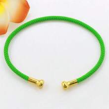 C-Shaped Elastic Adjustable Screw Open 3mm Bangle, Fashionable European & American Style, Suitable For Beads, DIY Bracelets & Jewelry - Woven Elastic Bracelet - View 18