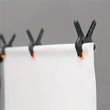 3pcs Muslin Backdrop Clips, Photography Studio Background, Canvas, Artwork, Woodworking Clamps Or Home Use, Studio Equipment, Art Display, Multipurpose Clips - Black - View 3