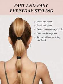 Elásticos de cetim para mulheres [sem danos], elásticos de cabelo antifrizz para dormir, elásticos de seda macios para cabelos grossos, prendedores de rabo de cavalo sem costura, 17 peças em cores sortidas, acessórios para cabelo, elásticos de cabelo, corda de cabelo