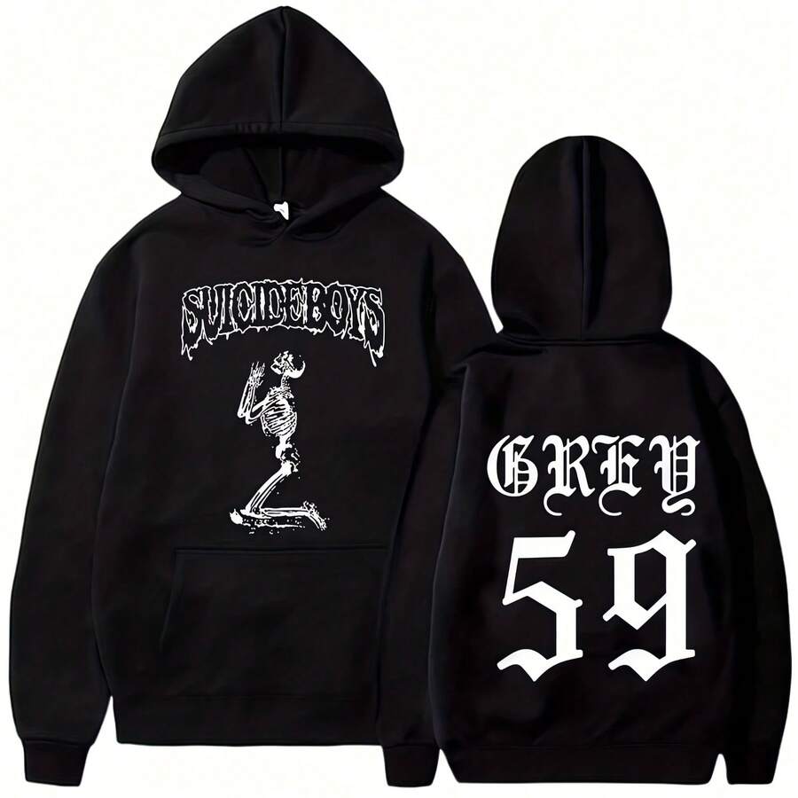 2025 Autumn_Winter New Suicideboyss G59 Hoodie Suicideboy Muisc Hoodie Casual Fashion Hoodie Daily S - màu đen - Xem 1