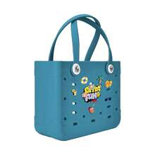 Large Capacity Breathable EVA Women's Beach Bag, Oversized Multi-Size Eva Handbag, Eva Tote Bag, Eva Shoulder Bag, Eva Basket Bag, EVA Beach Bag - Lightweight And Durable Solid Color Open Design, Large Waterproof And Sandproof Washable Sturdy Open Handbag, Suitable For Beach, Swimming Pool, Sports, Shopping, Picnic - Fashionable Holiday Accessories, Beach Bags, Festivals, Casual Outings, Holiday Gifts - Nhiều màu - Xem 17