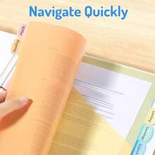 8 trang bìa mềm 3 khoen chia trang có nhãn, nhãn chữ cái A-Z, thích hợp cho văn phòng, trường học, sắp xếp tại nhà, tương thích với bìa 2 ngăn và bìa tiêu chuẩn, quà tặng ngày lễ - Nhiều màu - Xem 4