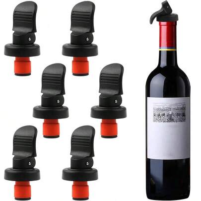 2个创意红酒瓶塞，手动下压式酒瓶塞，香槟瓶塞，圣诞派对用品，2025圣诞礼物，适用于家庭、生日、婚礼、周年纪念、节日派对