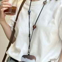 Cordón para teléfono con cuentas de moda, estilo estrella, tejido a mano, anti-pérdida, cadena para el cuello del teléfono, accesorio DIY para llavero - Multicolor - Ver 5