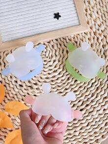 1pc Cute Animal Shaped Baby Teether, Helps Baby Happily Teethe, Baby Handguard Teether, Trains Grasping Ability, Teething Ring Teether, Anti-Thumb Sucking Device, Soft Silicone Teether Can Be Boiled, Suitable For Babies 3 Months+, Color Options - 彩色 - 查看 7