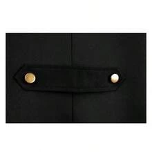 Men's Medieval Vintage Red Tailcoat, Renaissance Cosplay Tuxedo Men, Costumes Men Party & Masquerade Ball Gala,Father-Son Matching Outfits, Available In Teen Sizes,Tuxedo Men,Please Check Size Chart Before Purchasing. - 黑色 - 查看 5