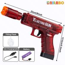 unilabo 2025 New Electric Toy Gun With Sound & Light, Colorful Lighting, Funny Sound Effects & Vibration, Great For Children's Entertainment & Games - Ideal Holiday/Birthday Gift For Boys & Girls 3+ Years Old - Multicolor - View 18