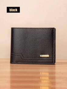 New Short Men's Wallet Retro Youth Ultra-Thin Wallet Student New Multifunctional Card Case Men's Wallet - Black - View 13
