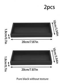 11.8*4.9 Inch Rectangular Silicone Cosmetic Tray, Bathroom Storage Tray, Jewelry Tray, Kitchen Soap Dish Holder, Countertop Storage Tray. Suitable For Holding Cosmetics, Perfumes, Jewelry, Candles, Etc., And Can Also Be Used As A Coffee Table Decorative Tray. Suitable For Vacation Beaches, Bathrooms, Bedrooms, Etc. Large Capacity. - 彩色 - 查看 14