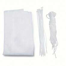 Red de  para escaleras para niños, barandilla protectora para cubierta, valla duradera, red protectora de  para niños, malla fina para mascotas, 6,5 pies/9,8 pies/19,6 pies - Blanco - Ver 2