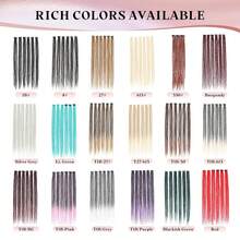Dreadlock Extensions With Clip In,24 Inch 6 Clips(24strands) Handmade Braid Dreadlocks Hair Extensions For Women\/Girls\/Men, Soft Black Clips In Dreads Synthetic Hair Extension(24",1B#) - Dark Brown - Xem 6
