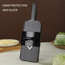 1个手动卷心菜切片器 - 多功能蔬菜切碎研磨器，不锈钢刀片，符合人体工程学的黑色手柄，非常适合切卷心菜、绿叶蔬菜和沙拉，厨房切片工具，蔬菜切片器和切丝器，厨房，厨房配件，家用厨房，厨房用具，家用电器，厨房小工具 - 彩色 - 查看 15