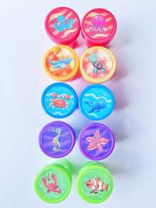 Ensemble de 10 tampons, pour encourager, féliciter et récompenser les enseignants. Tampons avec visages souriants mignons, cadeaux et récompenses adorables, petits tampons - Timbres Monde Océanique *10 - Voir 2