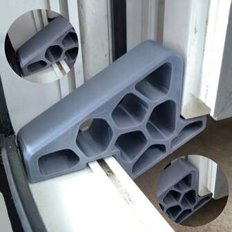 窗户挡块 - 开放式支撑通风窗楔 | 免钻孔露台门挡块 | 免钻孔露台门楔 | 适用于家庭、酒店、公寓的开放式窗户挡块