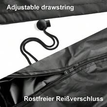 Capa para guarda-sol descentralizado, capa para guarda-sol de pátio, capa para guarda-sol externo, capas para guarda-sol de braço articulado, capas para guarda-sol externo, impermeável, 420D, preta, guarda-sol de braço articulado descentralizado