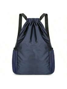 1个新款抽绳背包，球类收纳袋，时尚运动风，大容量，男女通用，适合旅行、健身、球类运动