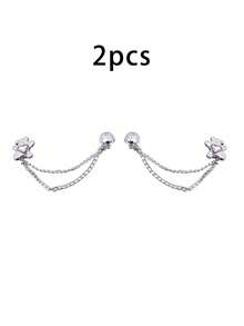 2 piezas Clips magnéticos ajustables para pantalones y mangas, adecuados para ropa delgada, clips desmontables para dobladillos de pantalones y camisetas, clips magnéticos resistentes - Multicolor - Ver 15
