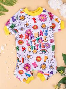 1pc Pet Jumpsuit, Dog Pajamas, Suitable For Small And Medium Breeds - Multicolor - View 15