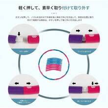 組み立て式フラフープ 組み立て式ダイエット用フラフープ 運動器具 室内運動 屋外運動 エクササイズ用品 贈り物 スポーツ用品 大人から子供まで全家族で使える、超厚い泡棉素材 - ローズレッド + グレー - チェックする 3