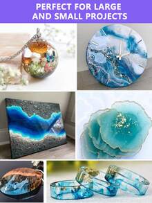 Bộ nhựa epoxy 240ml/500ml, thích hợp cho nghệ thuật, trang sức, đồ thủ công mỹ nghệ, cốc thủy tinh và các sản phẩm thủ công tự làm khác. - Nhựa Epoxy - Xem 7