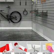 Duqi Flexible Wall Paneling - Self-Adhesive Vinyl Molding, 3.14 Inches High X 40 Feet Long, Easy Peel-And-Stick Installation, Durable PVC Suitable For Living Rooms, Kitchens, Offices, Garages - Modern Home Decor, Office Wall Design - Multicolor - View 11