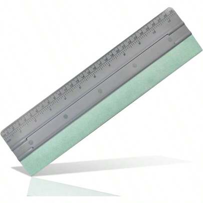 Vinyl Wrap Squeegee, Universal Car Wrapping Scraper With Ruler Suede Felt, Car Window Tint Film Installation Wallpaper Smoothing, Sign - Making Graphics Application 12 Inch