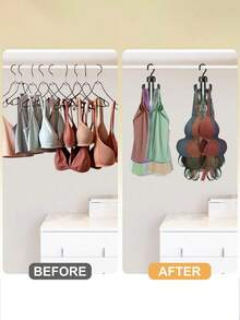 1/2 buc Agățător pentru maieuri, Agățătoare din plastic durabil, Cârlige rotative pentru curea, Concepute pentru agățarea maieurilor, cravatelor, curelelor, genților, curelelor, cârligelor rotative cu patru gheare pentru depozitarea eșarfelor, Cârlig multifuncțional pentru pălării, Cârlige rotative multifuncționale pentru haine, genți, curele, eșarfe, suport pentru depozitarea cravatelor, Accesorii pentru baie - Multicolor - Vizualizare 10