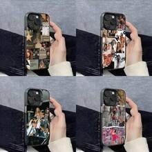 Funda para teléfono 17,16,15,14,13,12,11,Pro,Max,Plus,E, negra IMD Cubierta de Cantante Chica T-Tate McRae - z8 - Ver 1